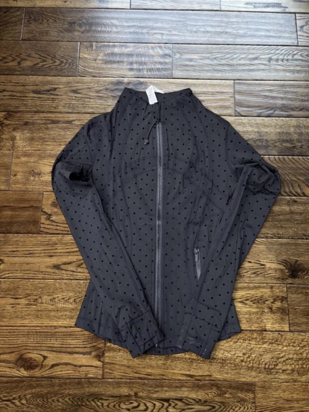 Lululemon Define Jacket and Leggings Set 'Polka Dot' Black - Picture 2 of 4